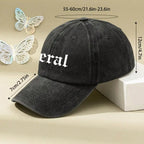 Printed Washed Baseball Cap, "PUT IT ON MY HUSBAND'S TAB" Text Print Adjustable Outdoor Sun Protection Casual Hat For Women & Men, Suitable For Travel,All Seasons