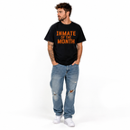 Inmate of the Month Funny Prison Jail Halloween Costume Men's T-Shirt