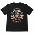 USA 250th Anniversary Vintage Flag Patriotic 4th of July Men's T-Shirt