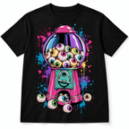 Creepy Eyeball Gumball Machine Horror Men's Graphic T-Shirt