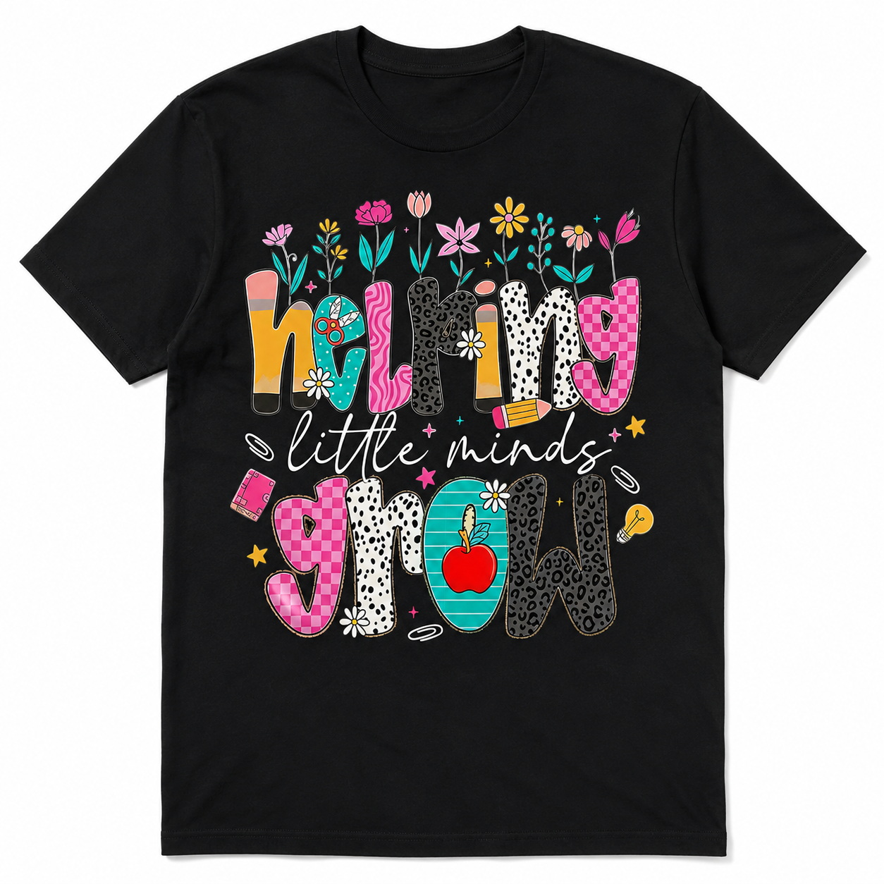 Helping Little Minds Grow Graphic T-Shirt Men’s Teacher Appreciation Tee