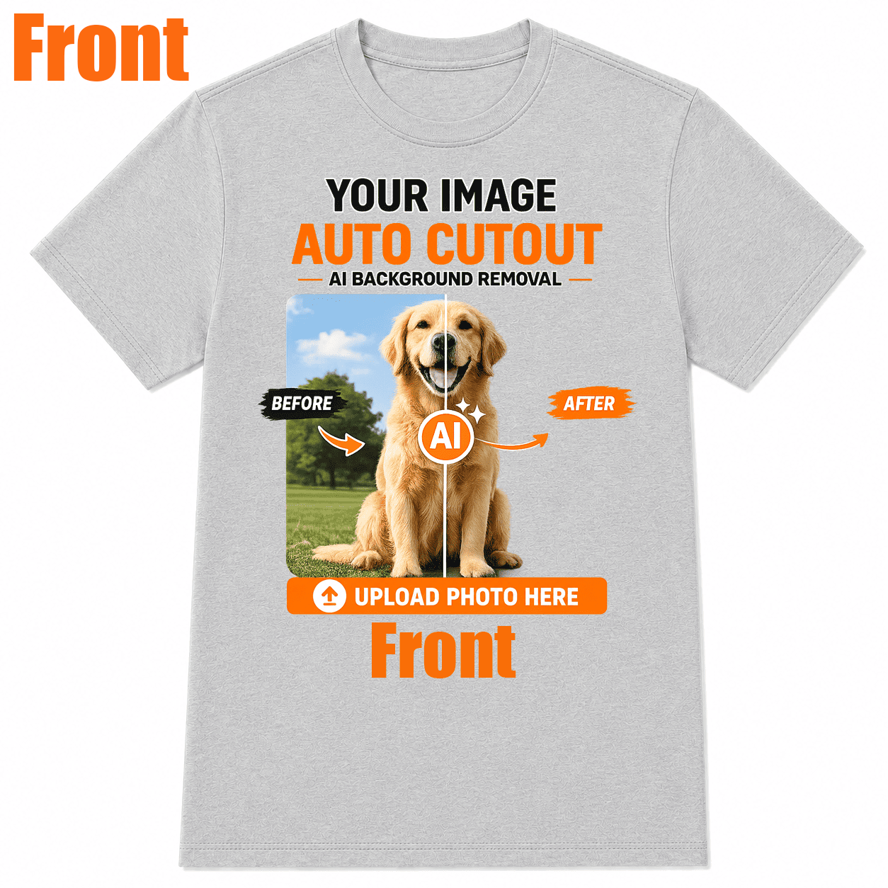 AI Background Remove Custom T-Shirt – Design Your Own Personalized Shirt
