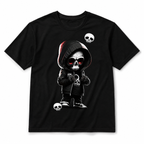 Cute Grim Reaper Skull Gothic Dark Humor Biker Graphic Men's T-Shirt