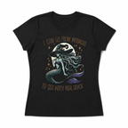 Women Mermaid Sea Witch Graphic T-Shirt Fantasy Ocean Casual Crew Neck Tee Top