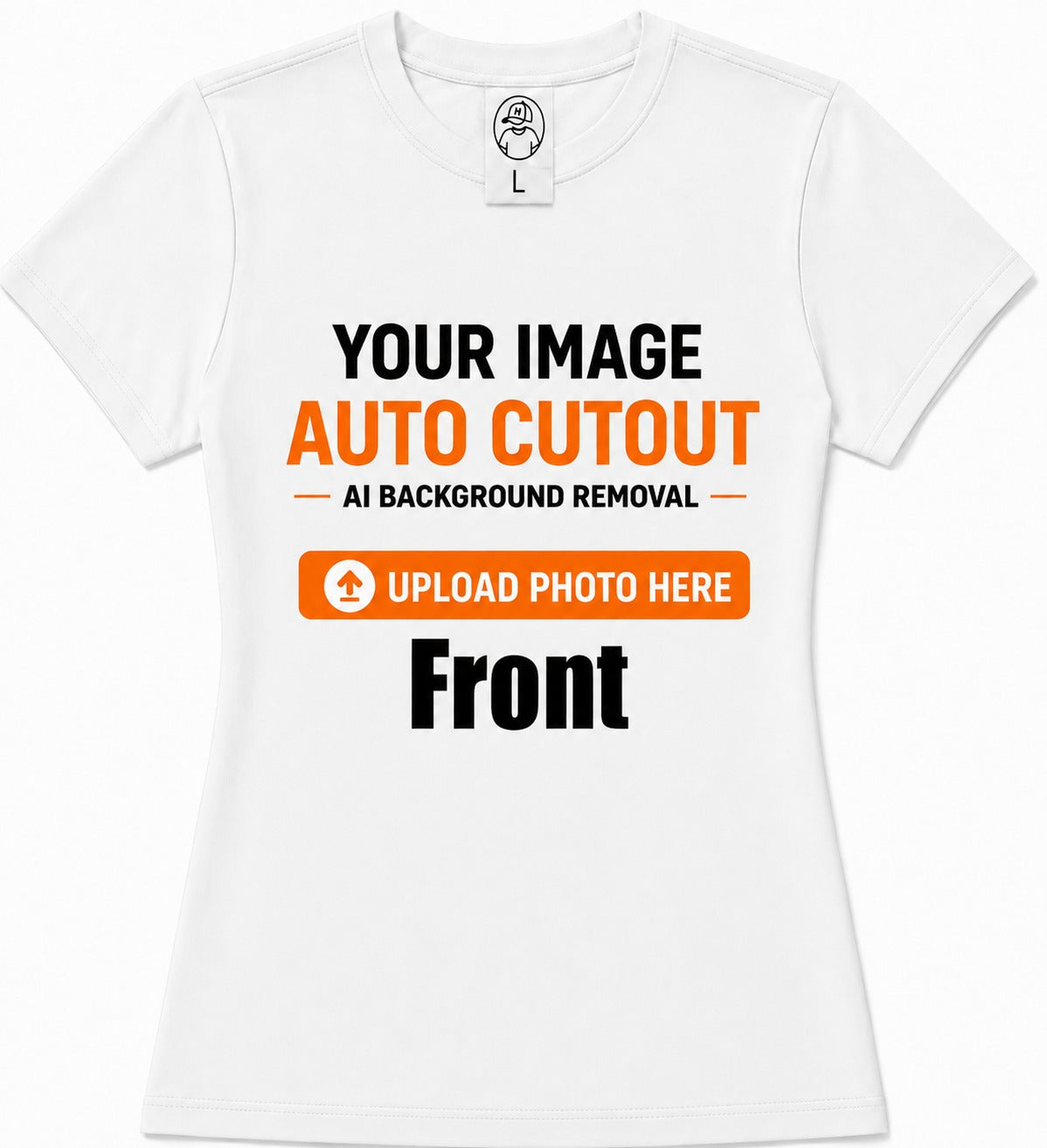 Women’s Custom Photo T-Shirt – Personalized Image, Text or Logo Short Sleeve Tee