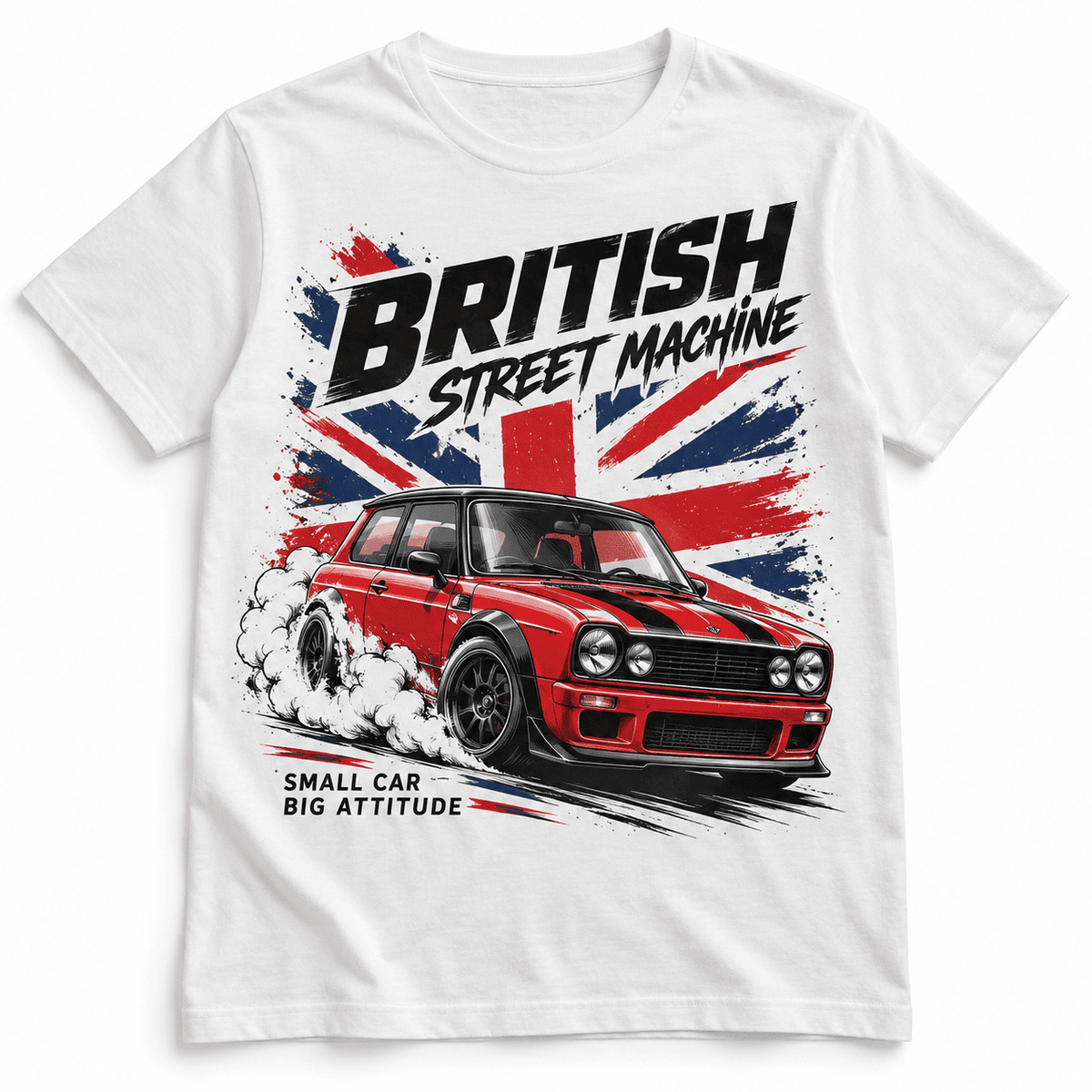 British Street Machine Classic Mini Racing Men's Graphic T-Shirt