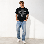 Blessed by God Spoiled by My Husband Christian Graphic Men's T-Shirt