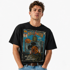 Vintage Halloween Horror Comic Witch Pumpkin Skull Spooky Men's T-Shirt