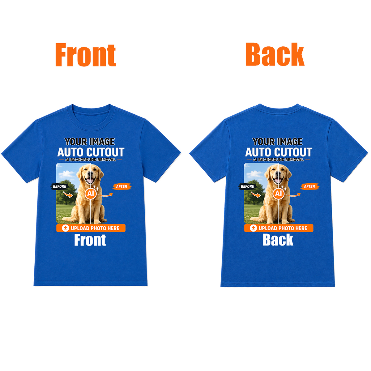 AI Background Remove Custom T-Shirt – Design Your Own Personalized Shirt