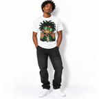 Money Drip Hip Hop Cartoon Rapper Dollar Style Graphic Men's T-Shirt