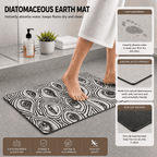 Trippy Eyes Non-Slip Livingroom Carpet, Black and White Psychedelic Bedroom Rug, Fluid Eyes Bathroom Mat, New Home Doormat Idea For Friend