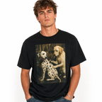 Funny Tattoo Artist Dog Graphic T Shirt Vintage Dalmatian Men's Tee