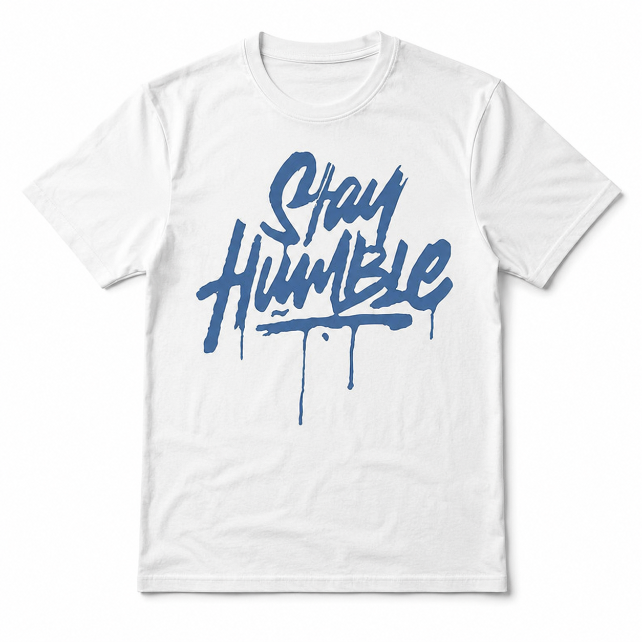 Stay Humble Graffiti Script Men's Graphic T-Shirt Streetwear Urban Tee