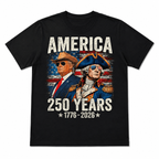 Funny America 250th Anniversary Trump Washington Patriotic USA T-Shirt