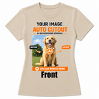 AI Background Remove Custom Women T-Shirt – Design Your Own Personalized Shirt