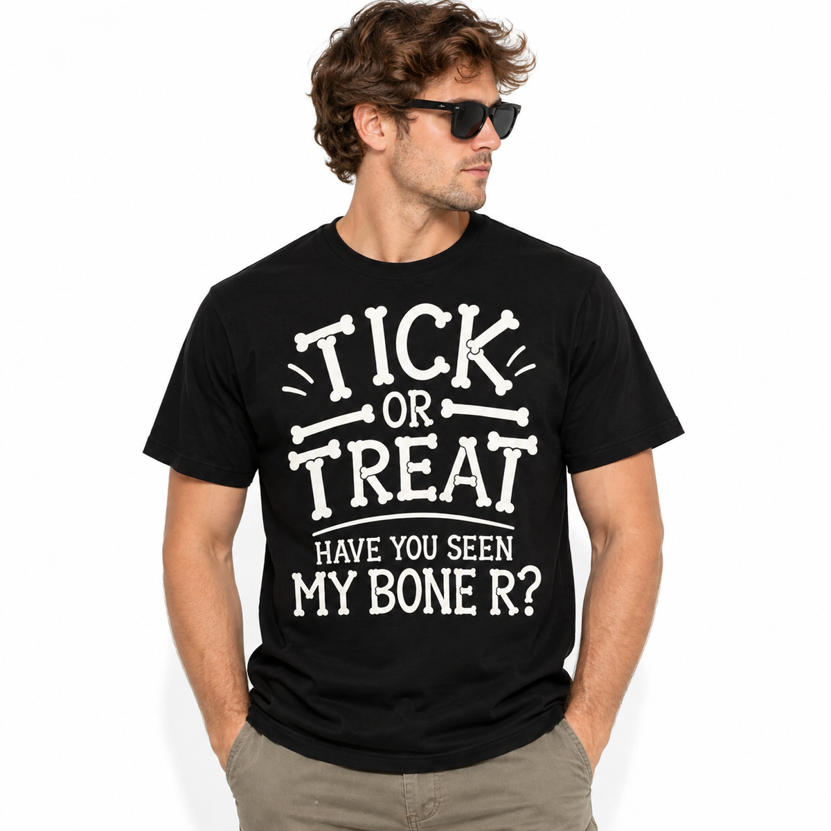 Tick or Treat Have You Seen My Boner Funny Halloween Men's T-Shirt