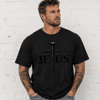 Jesus The Way The Truth The Life Cross Graphic Men's Christian T-Shirt