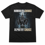 Alpha by Choice Wolf T-Shirt Men's Vintage Graphic Tee