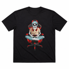 Skeleton Gamer Gaming Chair Funny Video Game Halloween Men's T-Shirt