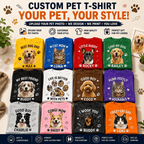 Custom Pet T-Shirt – Personalized Dog & Cat Photo Shirt
