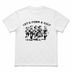 Let's Form a Cult Funny Vintage Graphic T-Shirt Retro Humor Sarcastic Tee