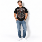 Motorcycle Is My Therapy Biker Life Touring Bike Graphic Men's T-Shirt