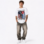 Men's Cuban Pride Graphic T-Shirt Vintage Freedom Flag Tee