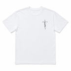 Faith Cross Graphic T-Shirt Men's Christian Crew Neck Casual Tee Top