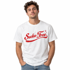 Sucka Free Retro Script Funny Attitude Graphic Men's T-Shirt