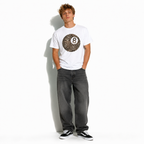 Leopard Print 8 Ball Retro Billiards Graphic Men's T-Shirt