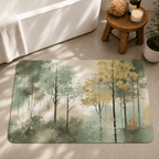 Forest Tree Floor Mat for Entryway Quick Dry Non Slip Super Absorbent Door Mat