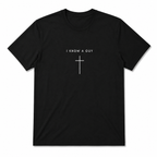 I Know A Guy Cross T-Shirt | Minimalist Christian Faith Graphic Tee