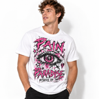 Pain Paradise Pink Eye Punk Street Art Men's Graphic T-Shirt