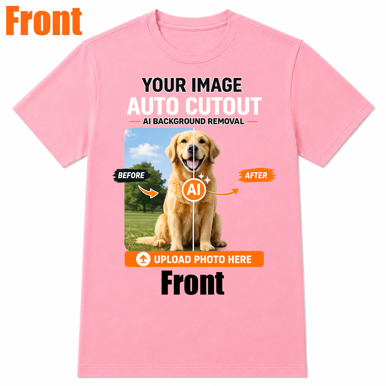 AI Background Remove Custom T-Shirt – Design Your Own Personalized Shirt