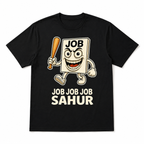 Funny Job Job Job Sahur Tung Sahur Brain Meme Graphic T-Shirt for Men