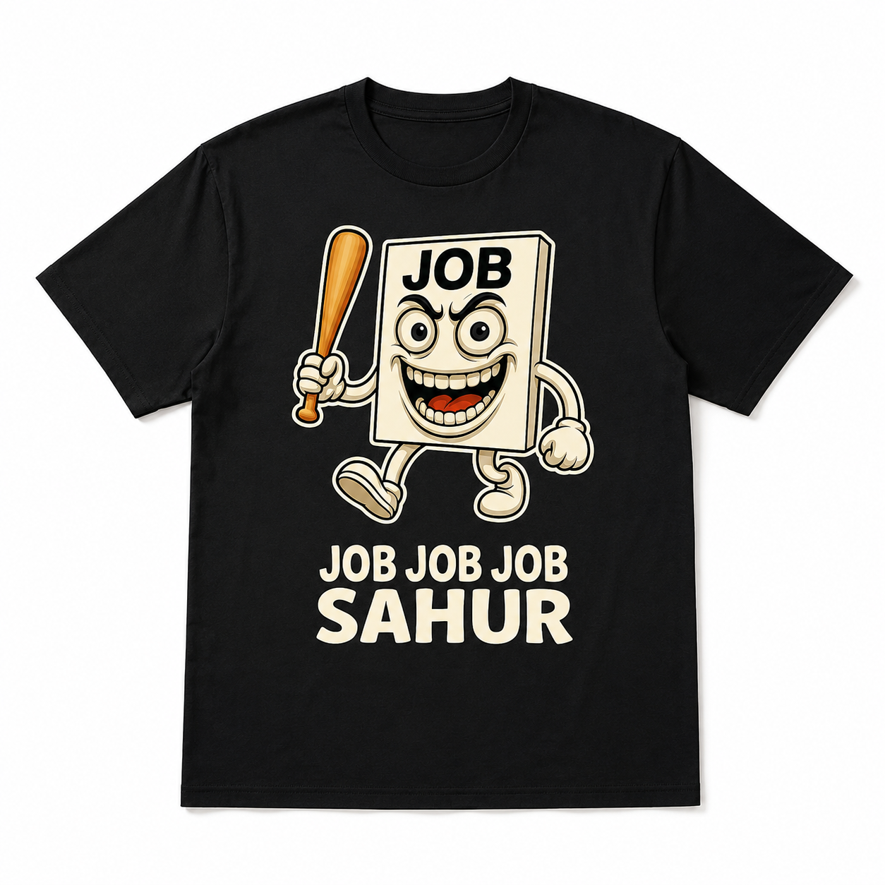 Funny Job Job Job Sahur Tung Sahur Brain Meme Graphic T-Shirt for Men