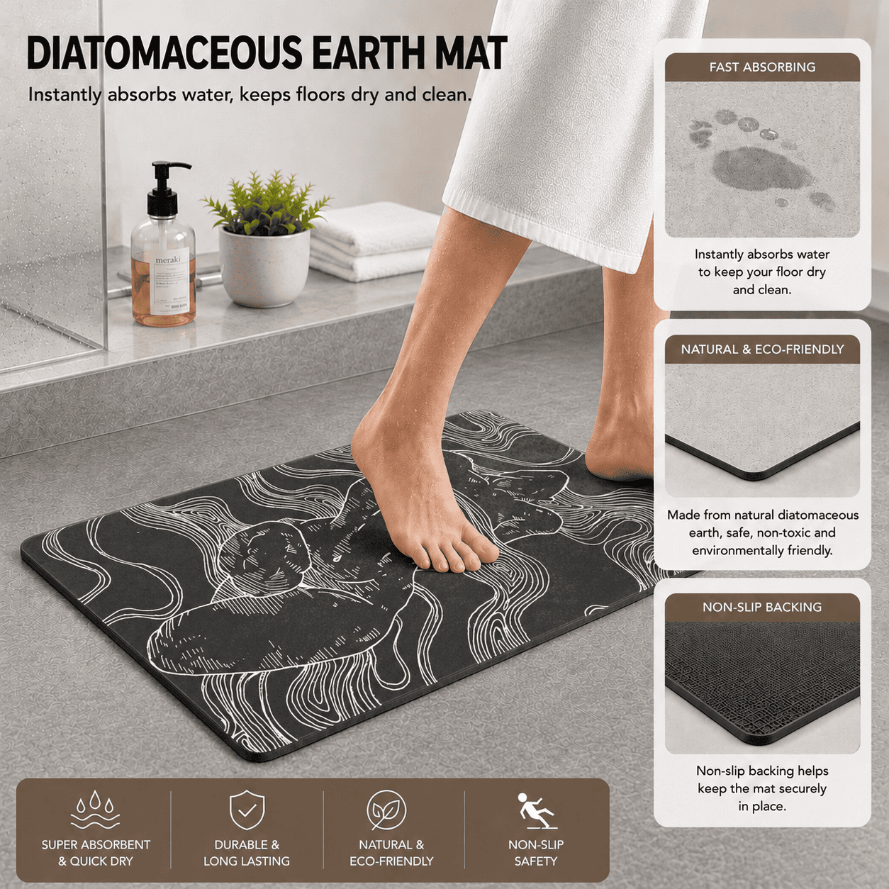 Black and White Women Body Modern Rug, Cool Living Room Carpet, Custom Design Bathmat, Nonslip Bedroom Rug, Erotic Home Decor