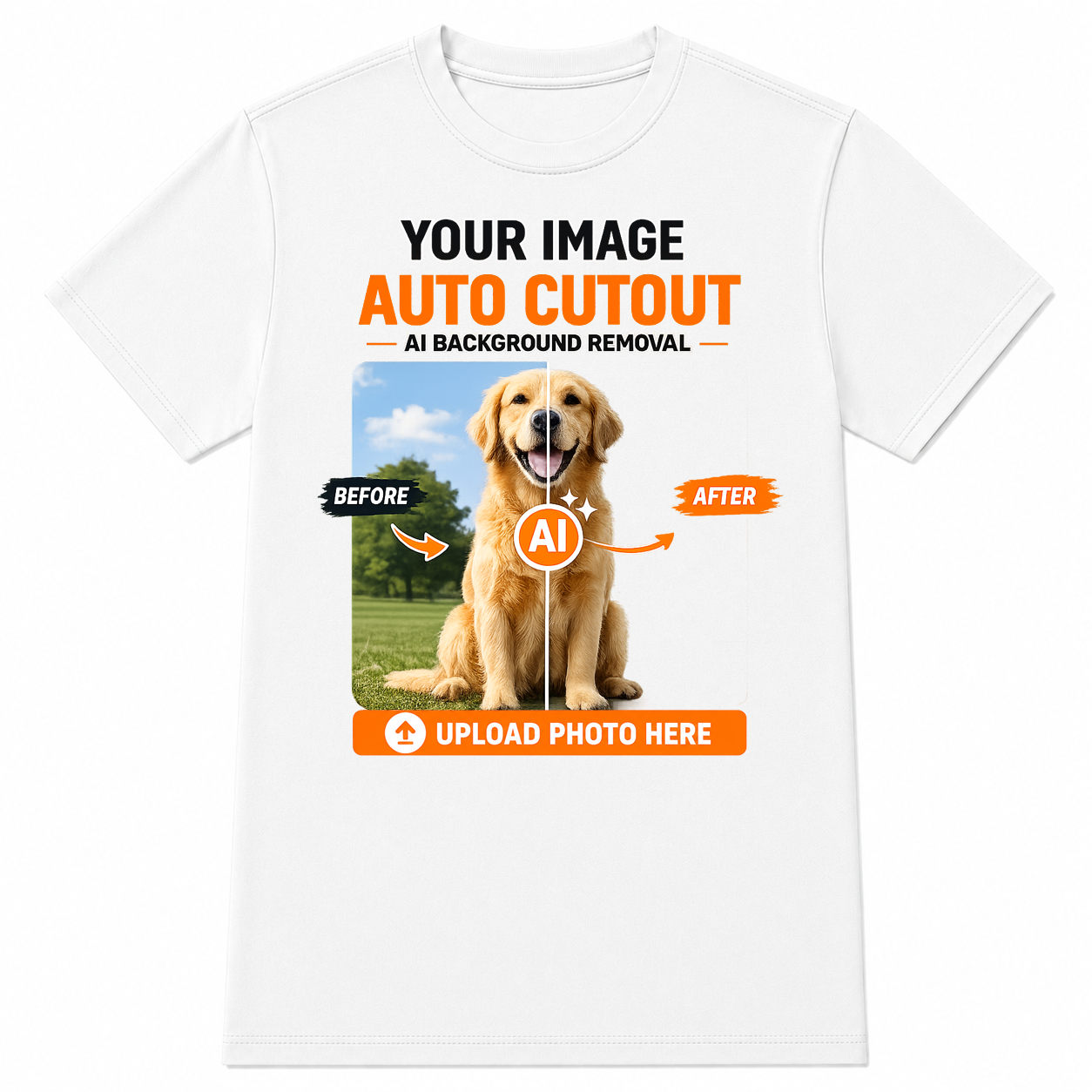 AI Background Remove Custom T-Shirt – Design Your Own Personalized Shirt