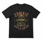 Zombie What's In Your Head Skull Undead Horror Halloween Graphic Men's T-Shirt