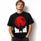 Retro Japanese Samurai Warrior Graphic T-Shirt Vintage Japan Art Tee