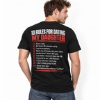 10 Rules for Dating My Daughter Funny Protective Dad Men's T-Shirt