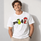 Pre Pear 4 Rooster Funny Rebus Wordplay Graphic Men's T-Shirt