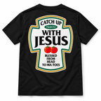 Catch Up With Jesus Psalm 37:4 Christian Ketchup Pun Men's T-Shirt
