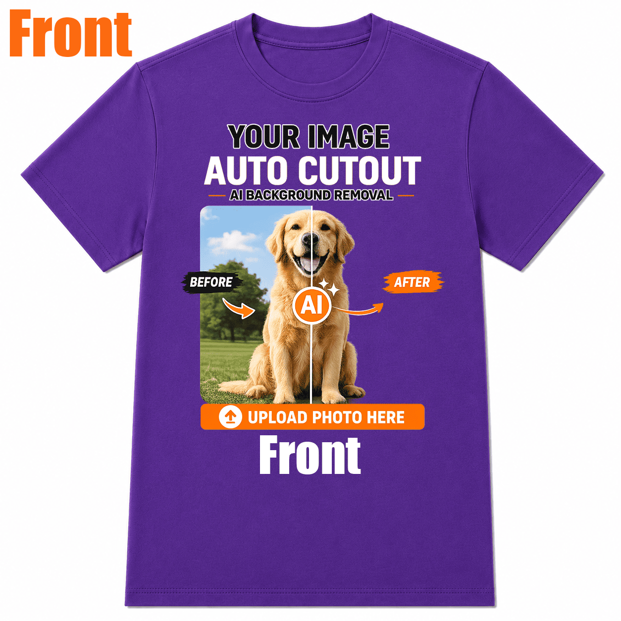 AI Background Remove Custom T-Shirt – Design Your Own Personalized Shirt