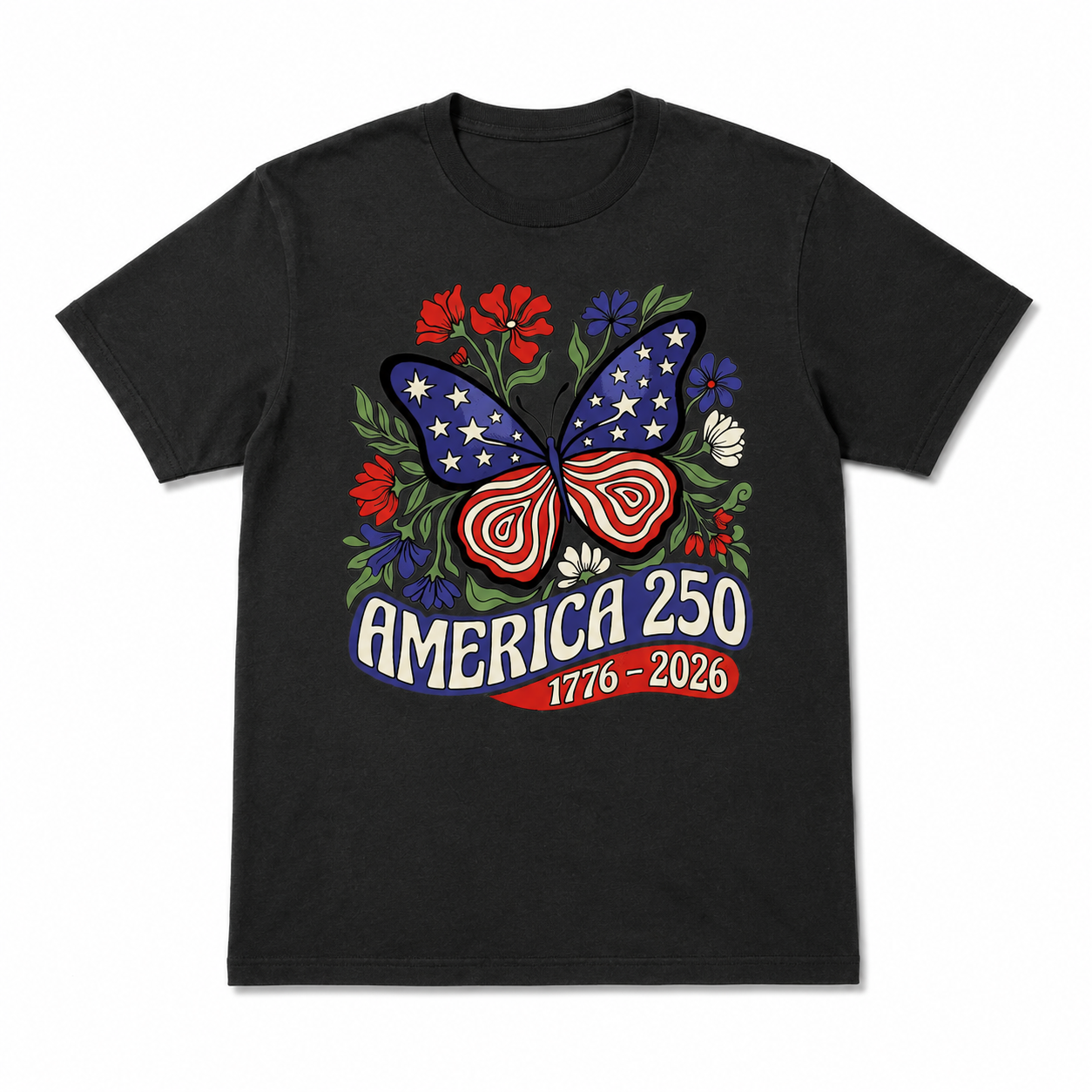 USA Patriotic Freedom 250th Anniversary 4th of July Men's T-Shirt