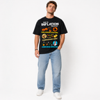 Due to Inflation Halloween Thanksgiving Christmas Funny Men's T-Shirt