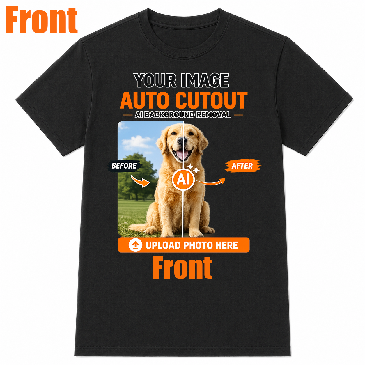 AI Background Remove Custom T-Shirt – Design Your Own Personalized Shirt