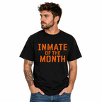 Inmate of the Month Funny Prison Jail Halloween Costume Men's T-Shirt