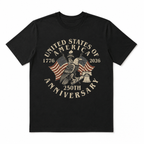 Vintage USA 250th Anniversary T-Shirt 1776-2026 Patriotic Independence Tee