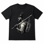 Vintage Japanese Bushido Warrior Graphic Men’s T-Shirt Samurai Style Casual Tee